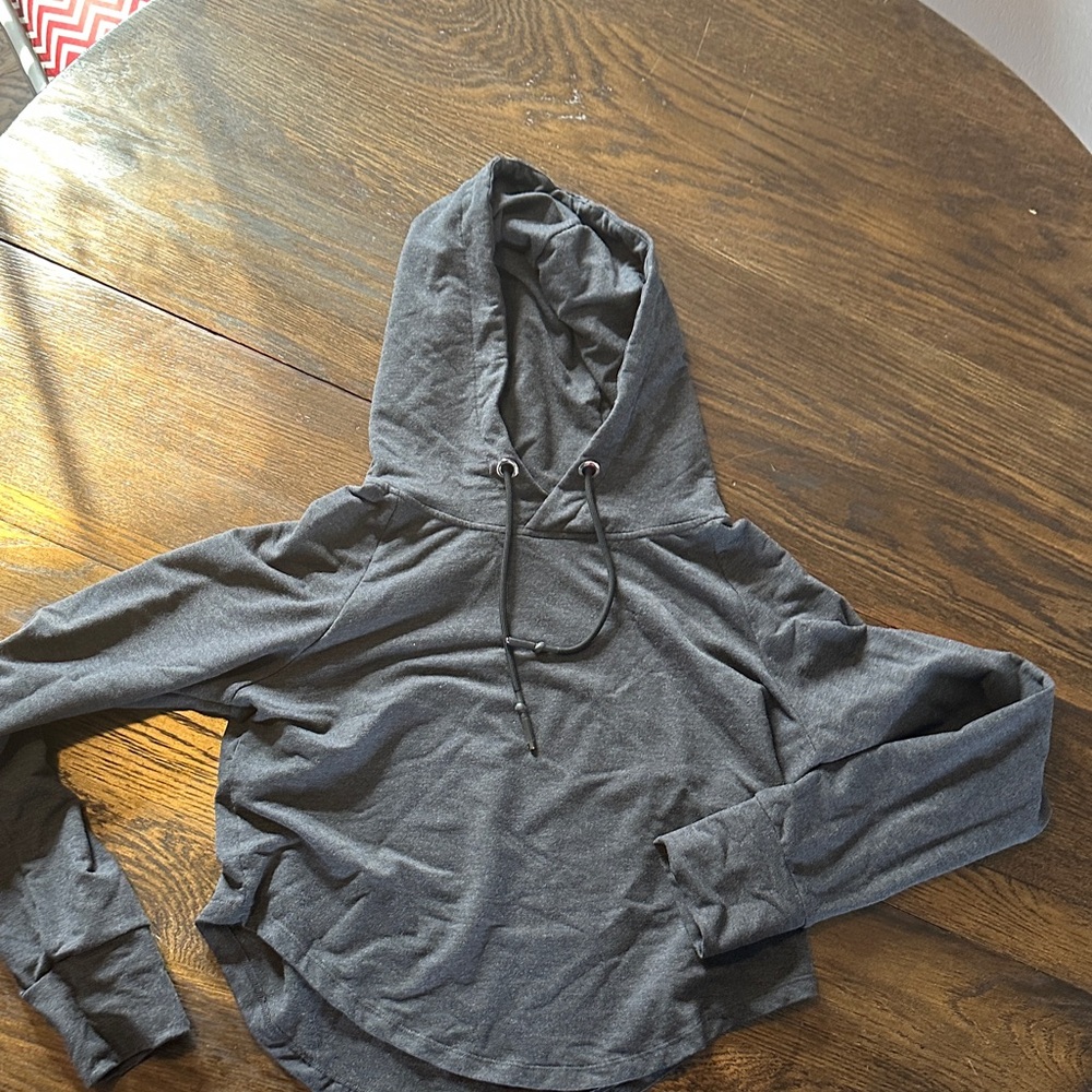 Constantly Varied Gear Charcoal Cropped Hoodie